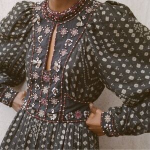 Sea New York Maja Keyhole Midi Dress